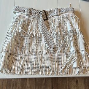Sparkly fringe skirt!